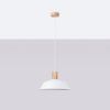 Suspension Acier Blanc E27 1 Fano