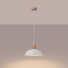 Suspension Acier Blanc E27 1 Fano