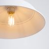 Suspension Acier Blanc E27 1 Fano