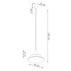 Suspension Acier Blanc E27 1 Fano