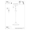 Suspension Acier Blanc E27 1 Zuma