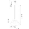 Suspension Acier Blanc E27 1 Frika