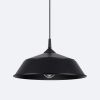 Suspension Acier Noir E27 1 Frika