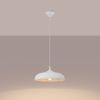 Suspension Acier Blanc E27 1 Gina