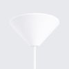 Suspension Acier Blanc E27 1 Gina