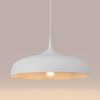 Suspension Acier Blanc E27 1 Gina