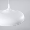 Suspension Acier Blanc E27 1 Gina