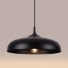 Suspension Acier Noir E27 1 Gina