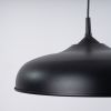 Suspension Acier Noir E27 1 Gina