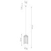 Suspension Acier Blanc G9 1 Brina