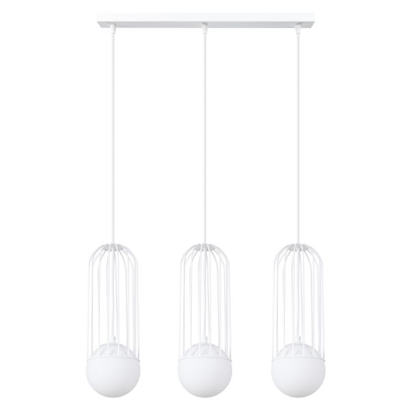 Suspension Acier Blanc G9 3 Brina