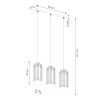 Suspension Acier Blanc G9 3 Brina