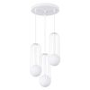 Lustre Acier Blanc G9 3 Brina