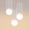 Lustre Acier Blanc G9 3 Brina