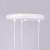 Lustre Acier Blanc G9 3 Brina