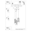 Lustre Acier Blanc G9 3 Brina