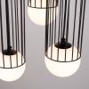 Lustre Acier Noir G9 3 Brina