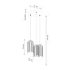 Lustre Acier Noir G9 3 Brina