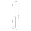 Suspension Acier Doré G9 1 Arche