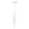 Lustre Acier Blanc G9 3 Arche