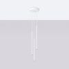 Lustre Acier Blanc G9 3 Arche