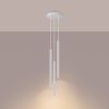 Lustre Acier Blanc G9 3 Arche