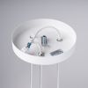 Lustre Acier Blanc G9 3 Arche