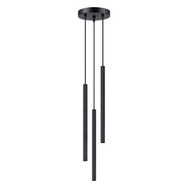 Lustre Acier Noir G9 3 Arche
