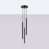 Lustre Acier Noir G9 3 Arche