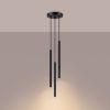 Lustre Acier Noir G9 3 Arche