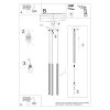 Lustre Acier Noir G9 3 Arche