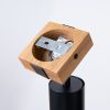 Applique Acier Noir/Bois Naturel GU10 1 Fager