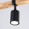 Plafonnier Acier Noir/Bois Naturel GU10 3 Fager