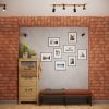 Plafonnier Acier Noir/Bois Naturel GU10 3 Fager