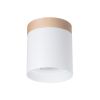 Plafonnier Bois Blanc/Bois Naturel GU10 1 Rif