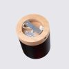 Plafonnier Bois Noir/Bois Naturel GU10 1 Rif