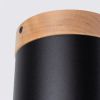 Plafonnier Bois Noir/Bois Naturel GU10 1 Rif