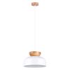 Suspension Bois Blanc/Bois Naturel E27 1 Marion
