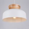 Suspension Bois Blanc/Bois Naturel E27 1 Marion