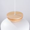 Suspension Bois Blanc/Bois Naturel E27 1 Marion