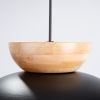 Suspension Bois Noir/Bois Naturel E27 1 Marion