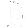 Applique Acier Or/Blanc G9 2 Durlin
