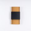 Applique Acier Or/Noir G9 2 Durlin