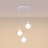 Lustre Acier Blanc G9 3 Hyperion