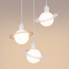 Lustre Acier Blanc G9 3 Hyperion