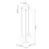 Lustre Acier Blanc G9 3 Hyperion