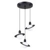 Lustre Acier Noir G9 3 Hyperion