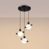 Lustre Acier Noir G9 3 Hyperion