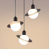 Lustre Acier Noir G9 3 Hyperion