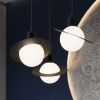 Lustre Acier Noir G9 3 Hyperion